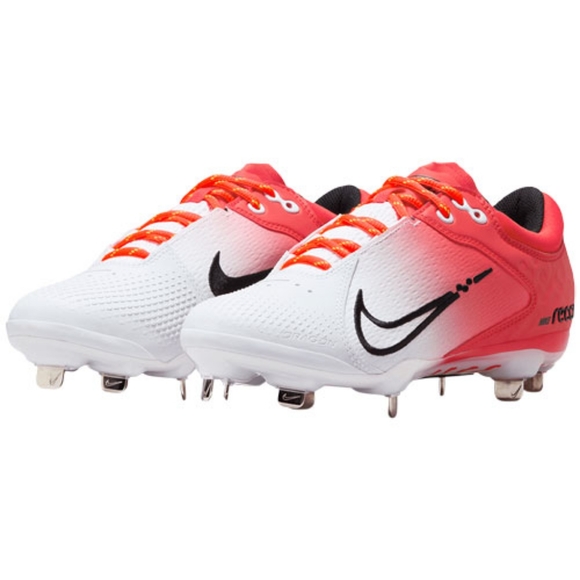 Nike Hyperdiamond 4 Elite Womens Softball Cleats University Red White Sz 10 NWT - Picture 1 of 5